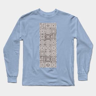 Unique Geometric Floral Tiles Long Sleeve T-Shirt